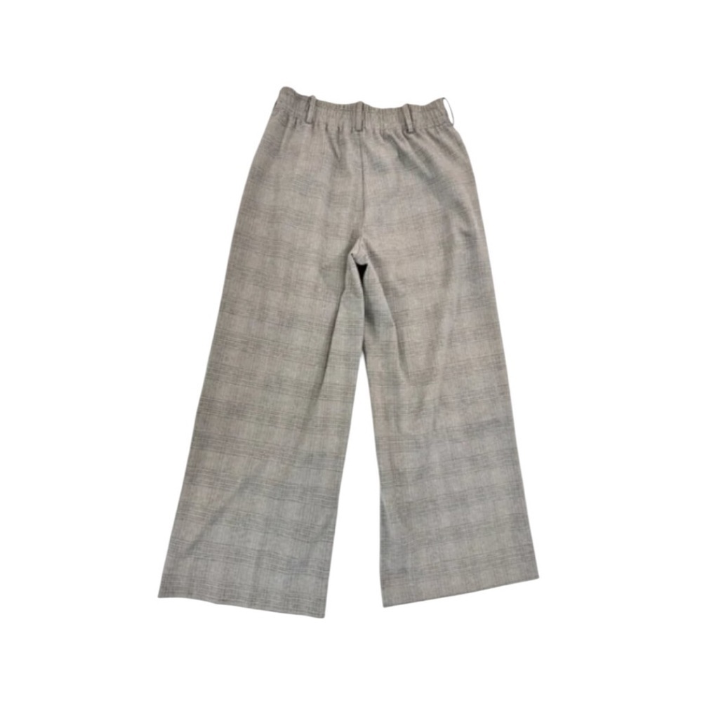 Tuckernuck Gray Plaid Cropped Flare Carlton Pants size Small - Picture 6 of 8